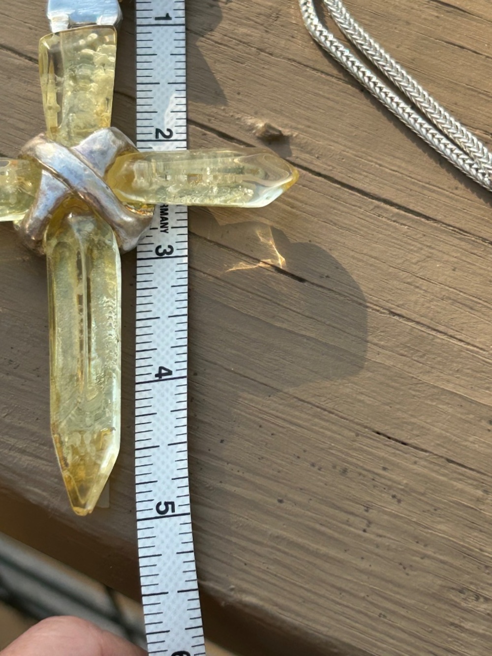 Denaive 4 inch resin cross pendant - Picture 6 of 11